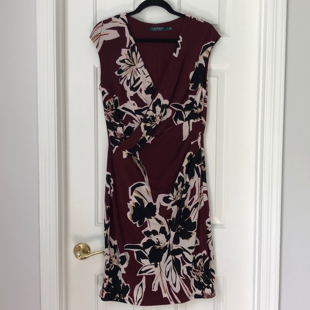 NWOT Ralph Lauren faux-wrap dress - 12